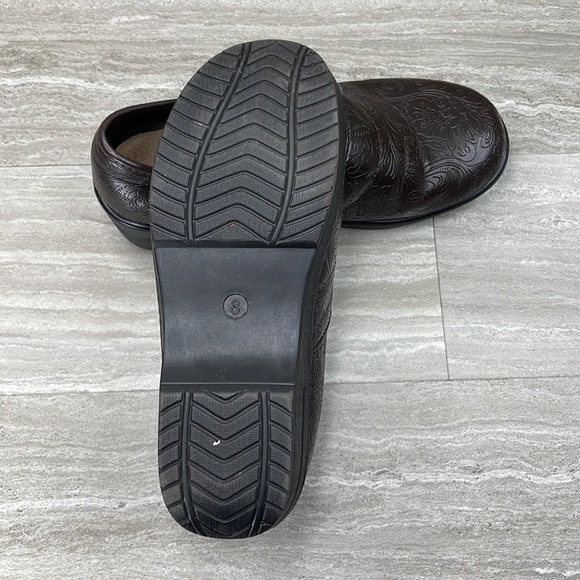 Duck Head Becky Floral Leather Tooled Comfort Clogs Womans Size 8 - Picture 9 of 11